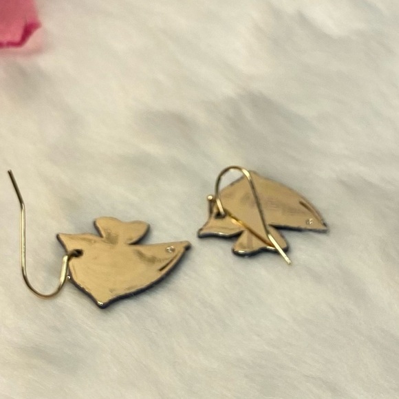 NWT ALFANI BLUE TROPICAL FISH DROP EARRINGS - Picture 6 of 6